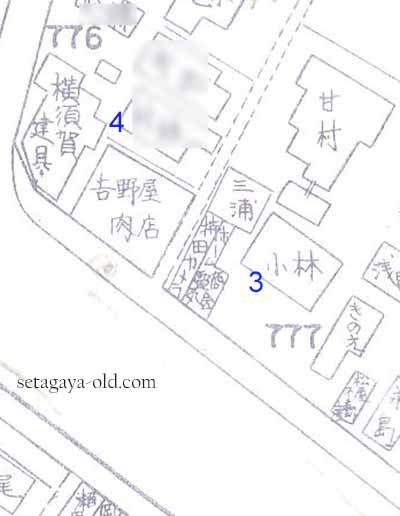 瀬田3丁目4住宅地図