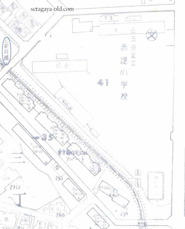 赤堤小学校住宅地図