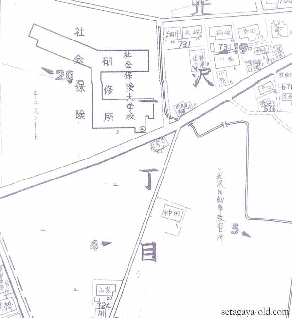上北沢1丁目住宅地図