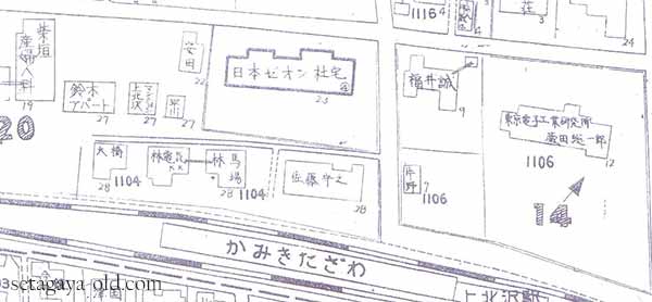 上北沢駅北口住宅地図