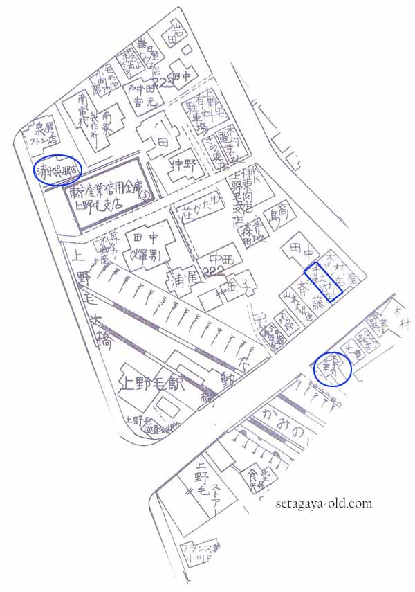 上野毛駅住宅地図