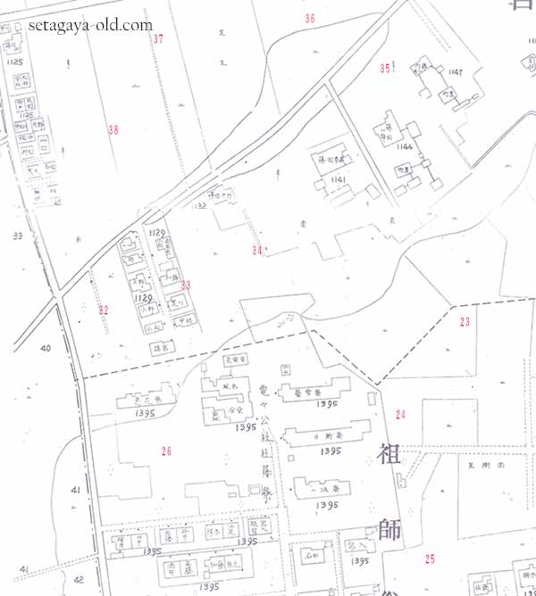 上祖師谷4丁目23住宅地図