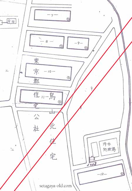 烏山北住宅住宅地図