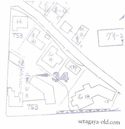 経堂5丁目34住宅地図