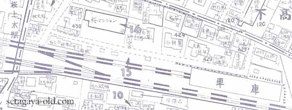 桜上水駅周辺の住宅地図