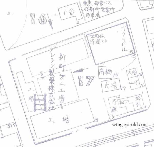 桜新町2-17住宅地図