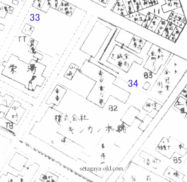 三軒茶屋1-34 住宅地図
