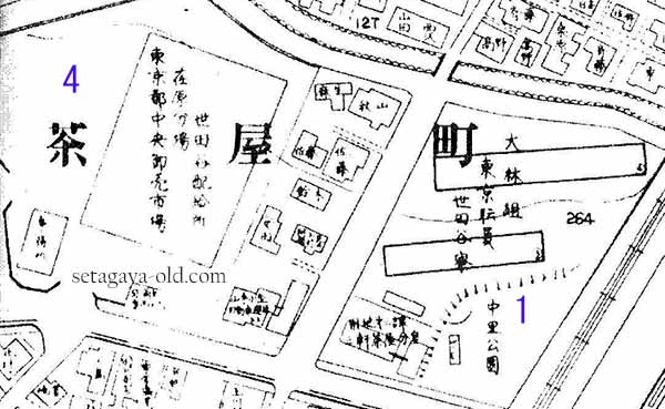 三軒茶屋2丁目1住宅地図