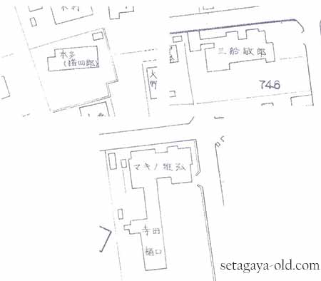 成城6丁目住宅地図