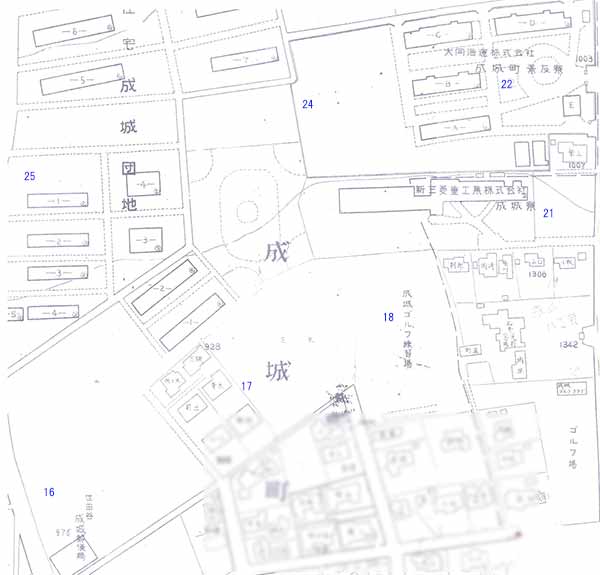 成城8丁目住宅地図