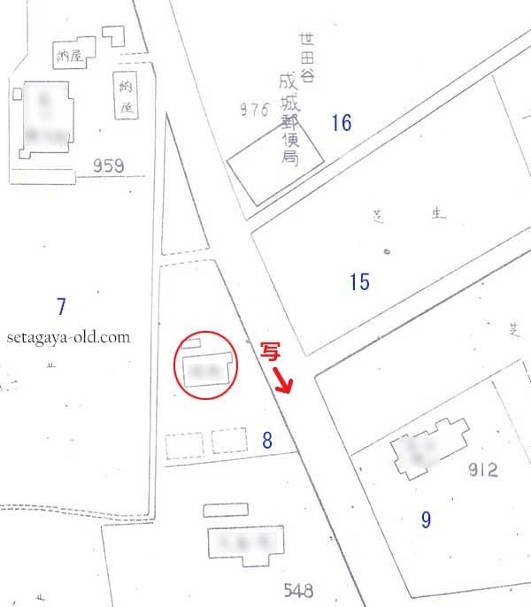 成城8丁目8住宅地図