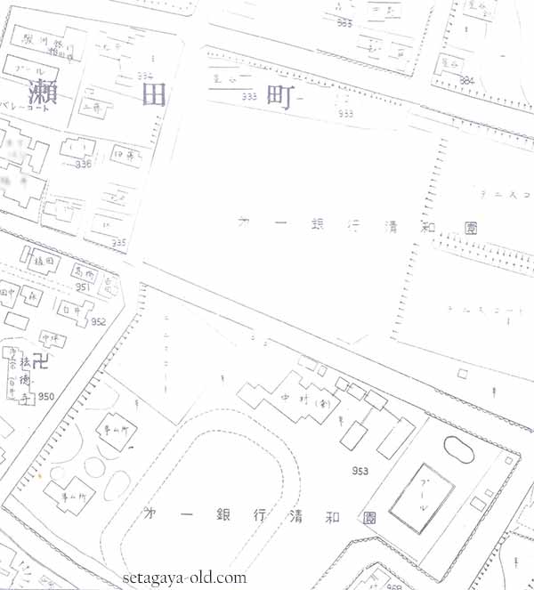 瀬田1丁目6住宅地図