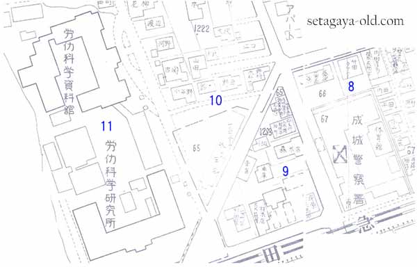 祖師谷3丁目1住宅地図