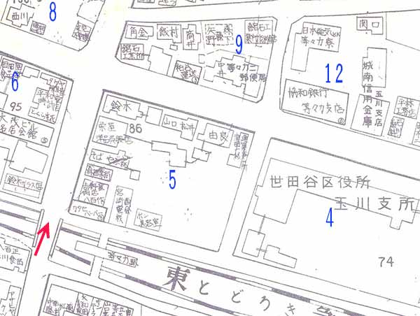 等々力駅前商店街住宅地図