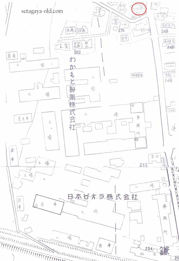 わかもと製薬 日本ゼオラ 住宅地図