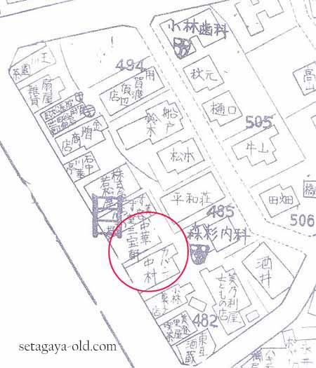 用賀中町通り住宅地図